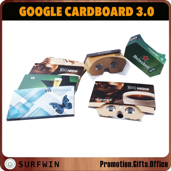 
new POP-UP 3d vr glasses V3.0 virtual reality cardboard vr viewer cardboard google 34mm 