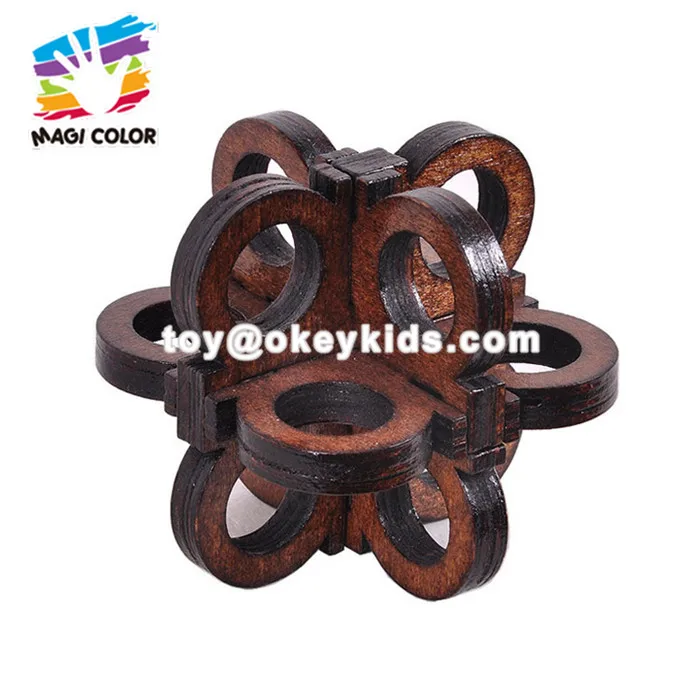 Wholesale Customize Kongming Luban Lock Wooden Puzzle Lock Toy To Anti