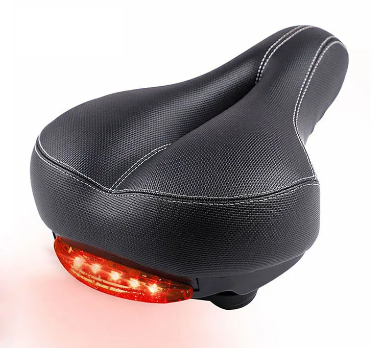 Black WINOMO Comfort Bicycle Saddle Soft Wide Bike Cushion Seat With Waterproof Cover