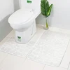 2-PCS Memory Foam Bath Mat Set,Large and Small Non Slip Bath Rugs Set Nonskid Absorbent Plush Shower Bathmats Carpet for Toilet
