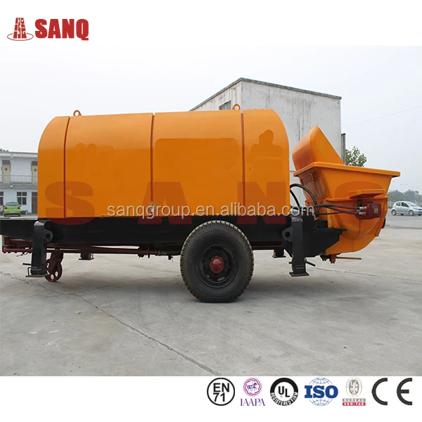Enviromental friendly Trailer-mounted Concrete Pump Stationary Concrete Pump