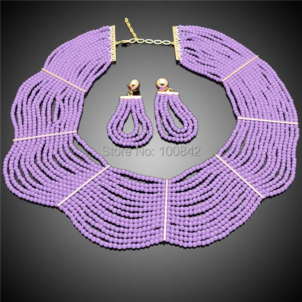 

nigeria beads jewelry set 2014 latest design wholesale fashion jewelry set handmade beads jewellery design