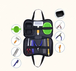 Image of Wholesale Pet Grooming Kit Pet Nail Clippers Dog Hair Flea Comb Pet Massage Brushes