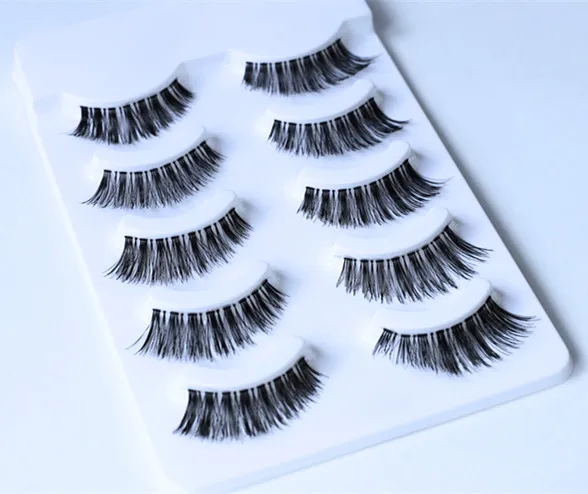 

DHL free shipping wispy False eyelashes 3D Full Strip False Eyelash reusable False eyelashes with transparent stalks, Black