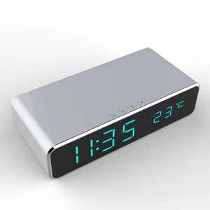 Smart LED Digital Alarm Clock Wireless Phone Charger
