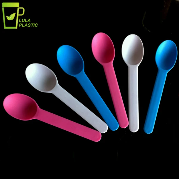 

LULA Biodegradable Corn Starch Custom Plastic Ice Cream Spoon, Pms