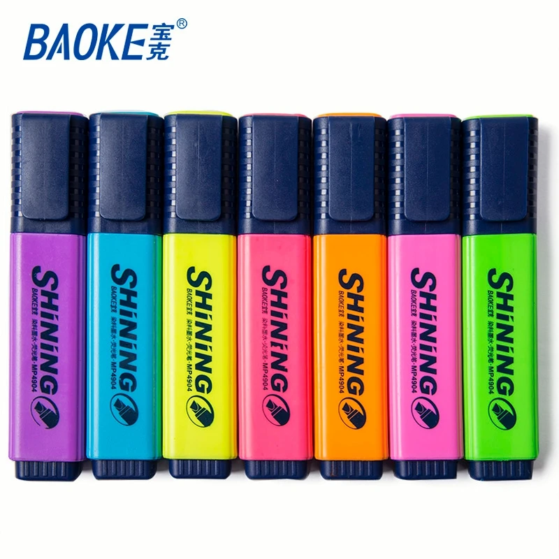 multi color markers for drawing , promotional dye ink highlighter marker set