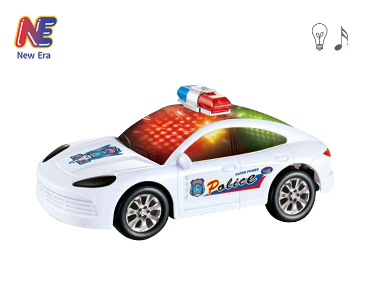 police car toy with flashing lights