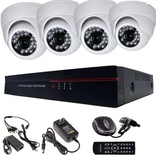 New Arrival 4ch Ahd 720p Cctv Camera Dvr Surveillance System Combo Kit