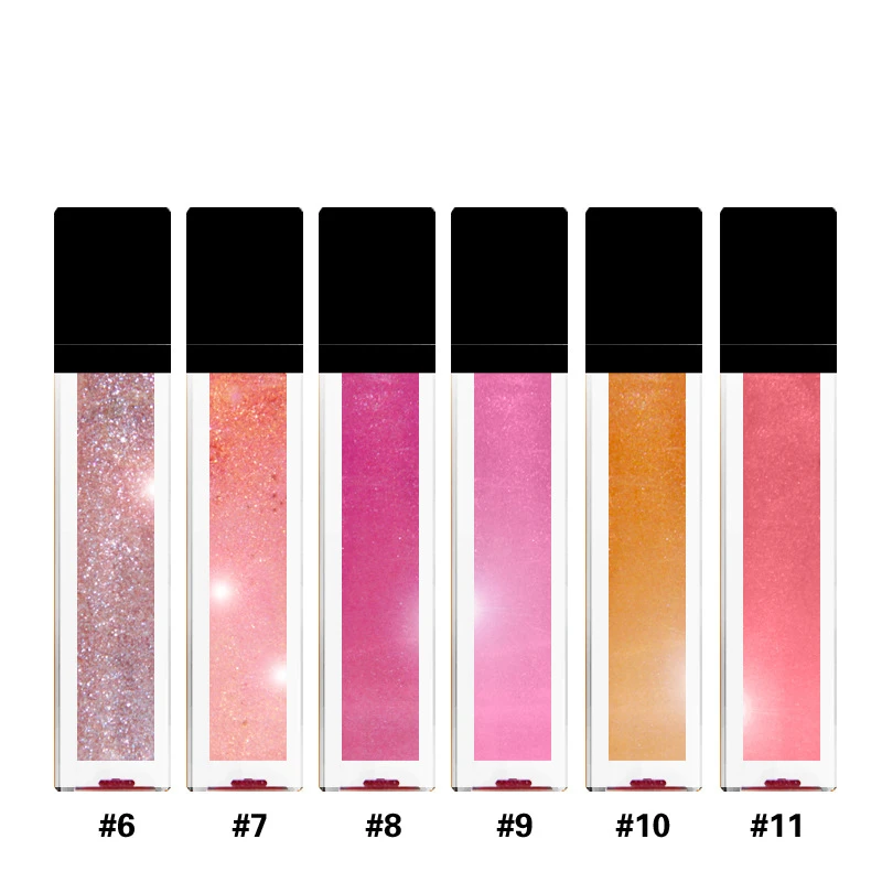 

No logo best selling shiny lip gloss private label 11 colors glossy lip gloss