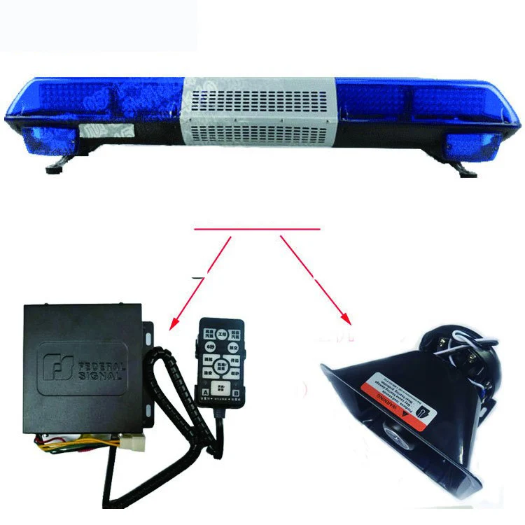 Bright emergency warning car roof top LED blue police recovery ambulance light