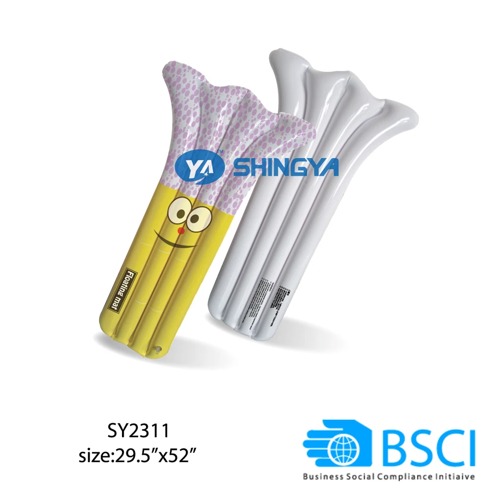 
BSCI factory made pvc inflatable swim pool mattress water floating bed air mattress 