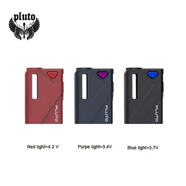 

2 in 1 vapor pluto mini duo 510 thread battery pluto battery, Black;red;navy blue;custom colors