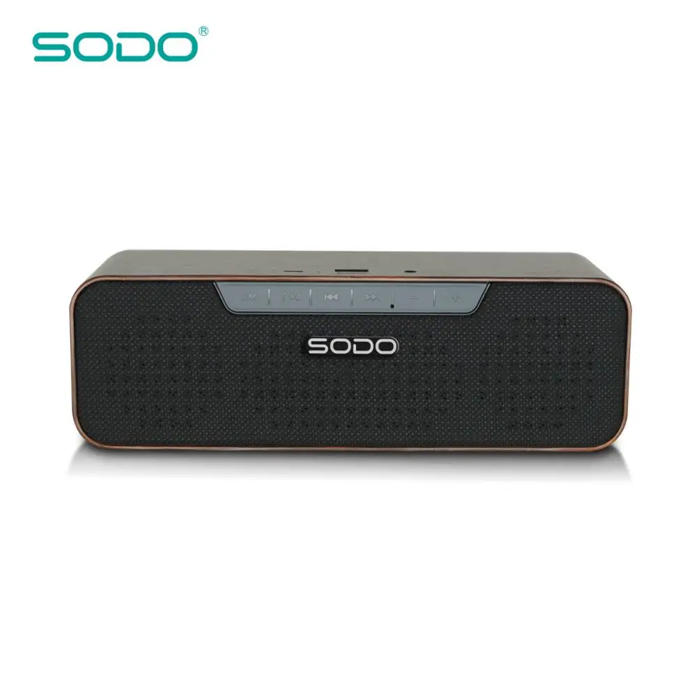 

SODO L4 OEM High Quality V4.2 FM Mini Bluetooth Speaker Wireless Portable Wooden Speaker, Black;brown;white