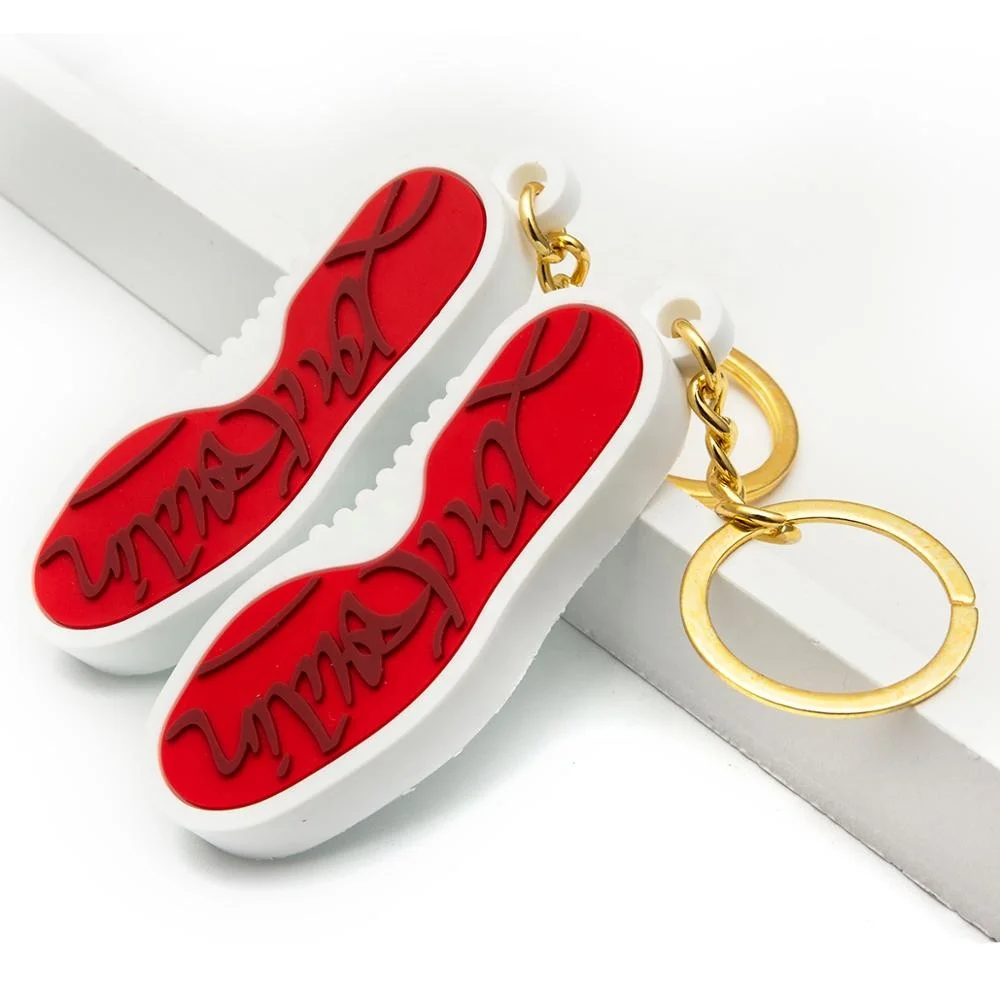Hot sales Shoe shape PVC keychain