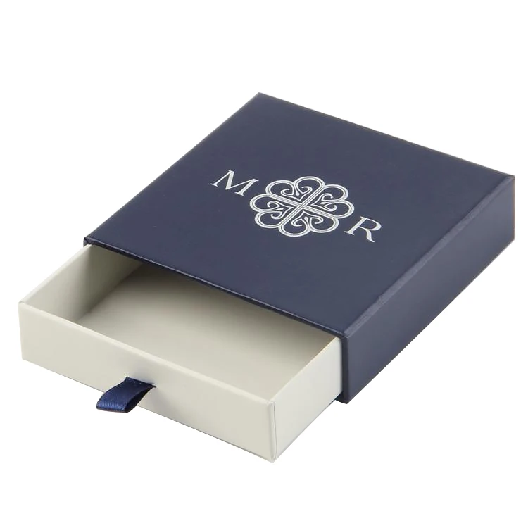 
2019 Drawer shape custom paper small jewelry packaging box for bracelet 