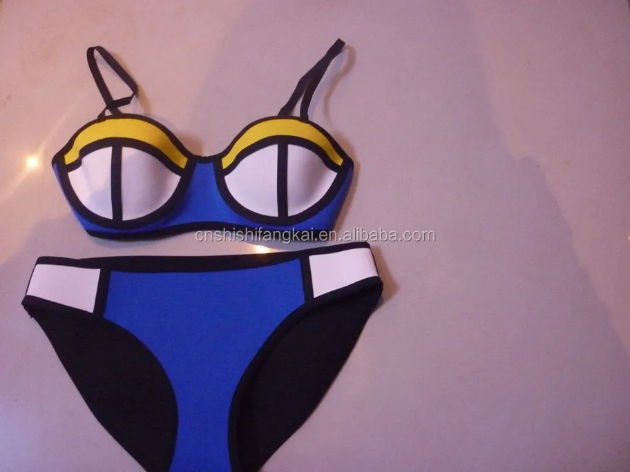 
Plus size big size fat women floral prints patch work bikini swimwear swimsuit bathing suit beach wear wet suit 