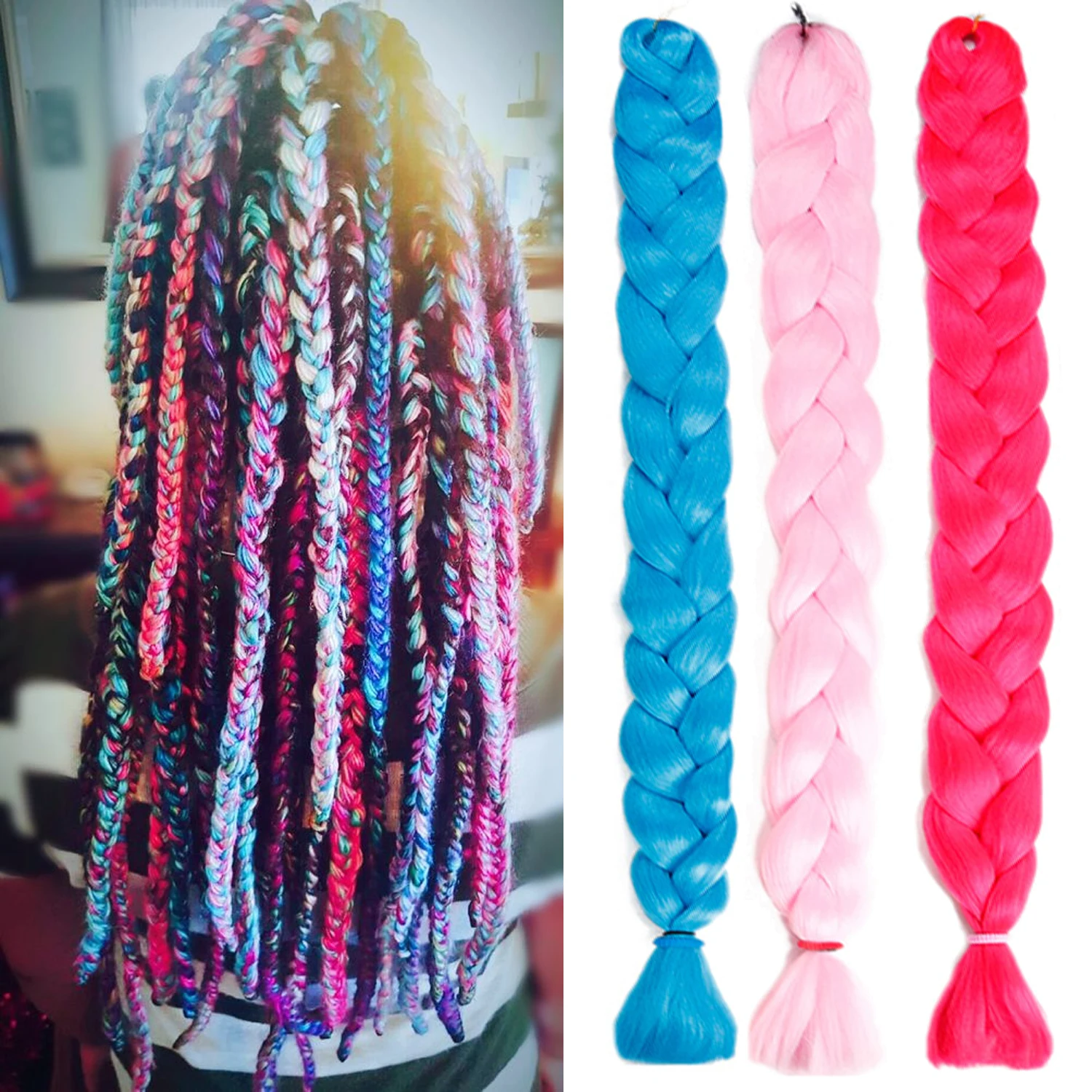 Colorful Braiding Hair Braiding Hair Wholesale And Jumbo Braiding Hair
