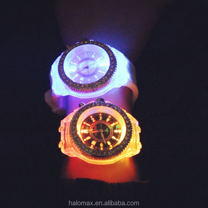 

2017 Luminous LED Sport Watches Women Quartz Watch Ladies Silicone Wristwatches Glowing Relojes Mujer