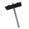 Rectangular weight plates for fitness training equipment, gym equipment plate load rectangle weight stack