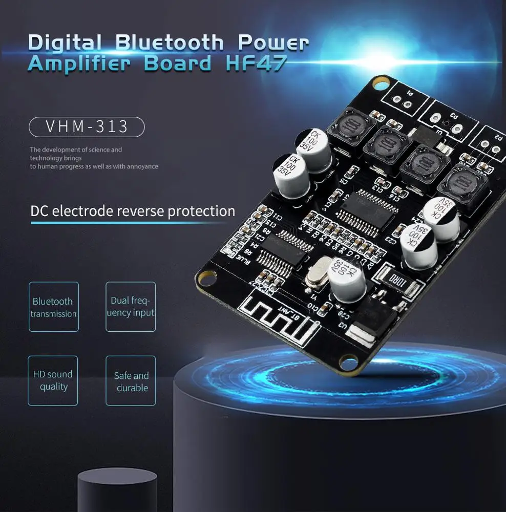 

VHM-313 TPA3110 2x15W Audio Power Amplifier Board for Bluetooth Speaker