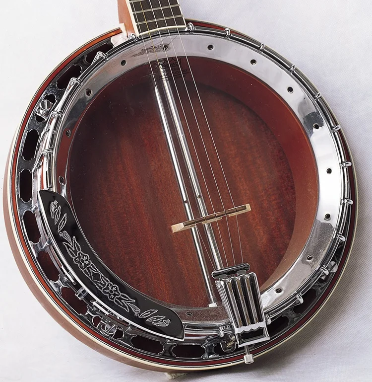 Chinese 5 String Mahogany Banjo High End With Chrome Armrest Buy 5