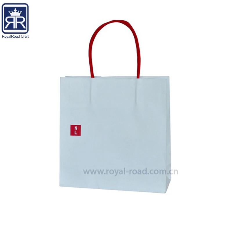 String Handle Custom New Design White Retail Ping Paper Bags For Uniqlo Handmade Designs Luxury