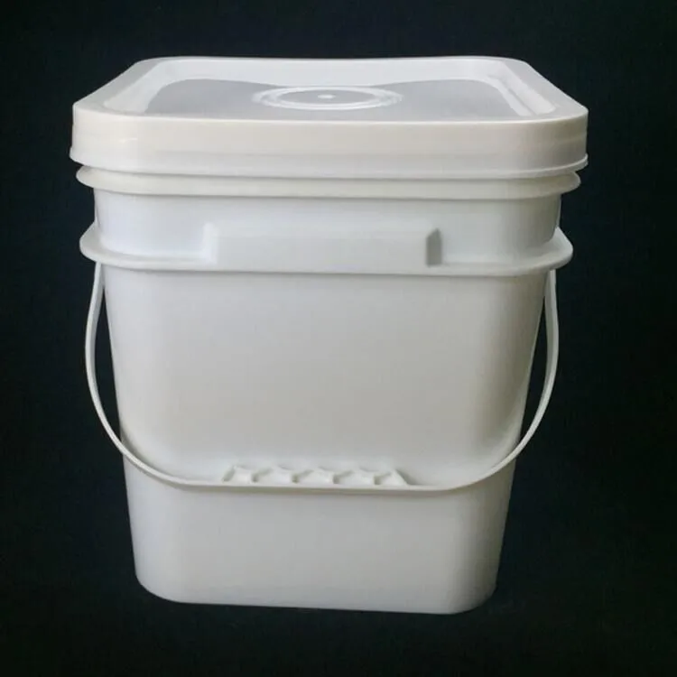 Food Grade Square Black Plastic Bucket With Lid 8liter Plastic