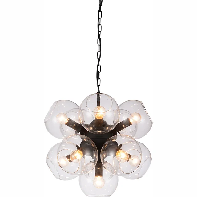 Modern best-selling restaurant lighting chandelier simple style glass ball lamp shade design chandelier