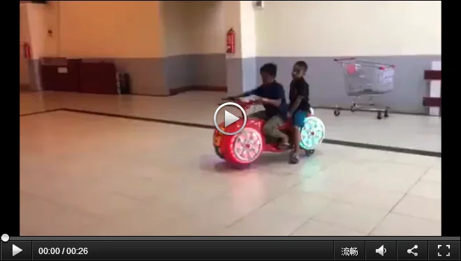 Threeplus Coin Operated Kids Moto Ride Electric Game Machine for Sale