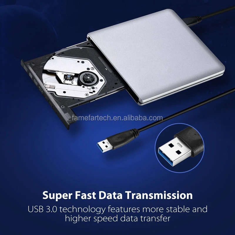 Usb 3.0 External Blu Ray Drive Dvdrom Player External Optical Drive Bd