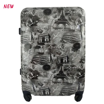 printed luggage trolley