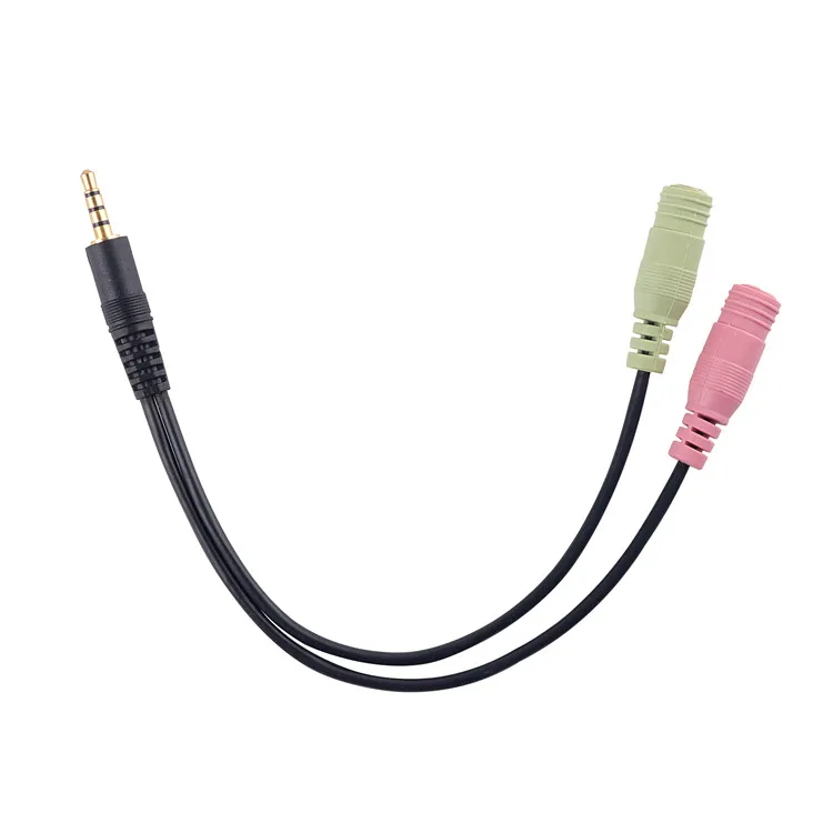 

Wholesale 3.5mm 1 Male to 2 Female Stereo Jack Audio Cable, Customized