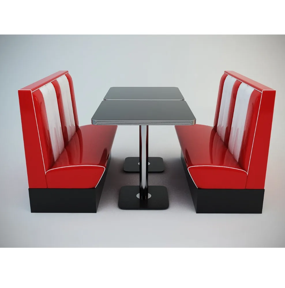 
American Retro Diner Booths Seat Diner set Booth restaurant booths for sale 