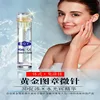 2018 hot sale Gold stamp micro needle for Skin care titanium 24k gold plated stamp derma roller
