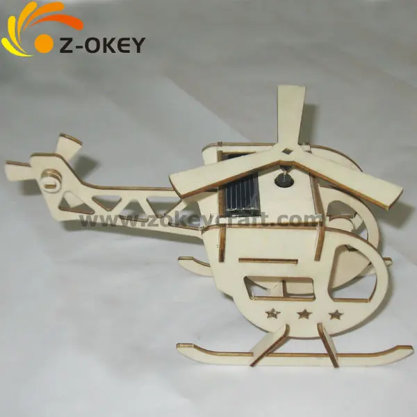Z3D1214 3D airplane model wood ornaments