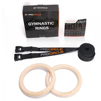 

Supplying Gym Rings/Gymnastic Wooden Rings with Colorful Strap