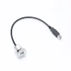USB2.0 FEMALE B change to FEMALE B With black surface Mounting Diameter 22mm