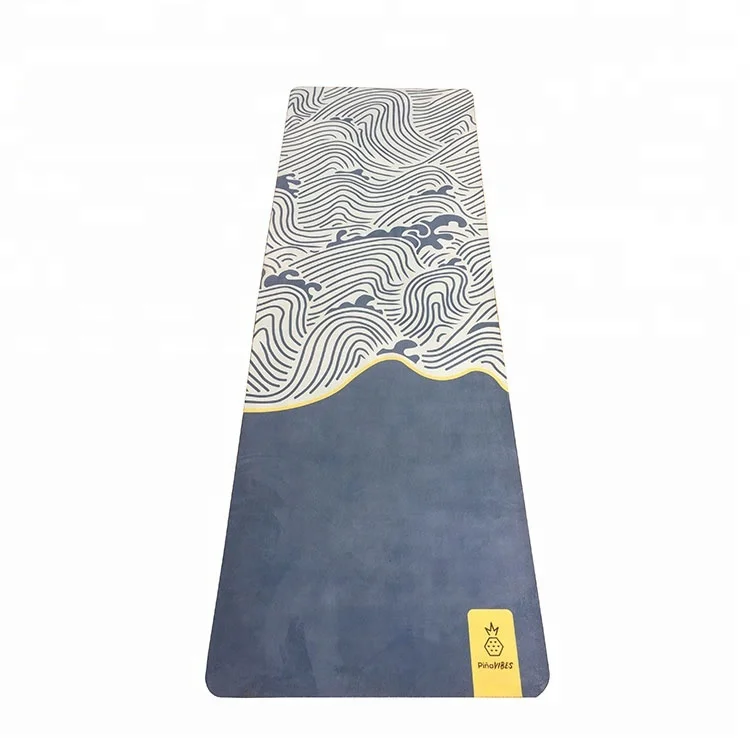 

Crazy selling custom print wholesale eco friendly foldable microfiber colorful natural rubber suede yoga mat, Customized