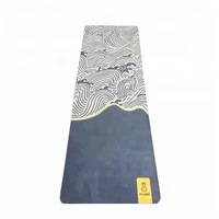 

Crazy selling custom print patterned wholesale eco friendly colorful natural rubber suede yoga mat