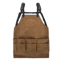 

Adjustable Durable Garden Workshop Canvas Tool Apron with Multi Pockets for Men and Women