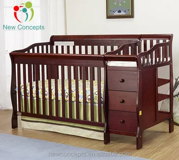 wooden baby cribs with drawers