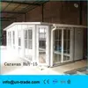 bright caravan hut expand space of the house