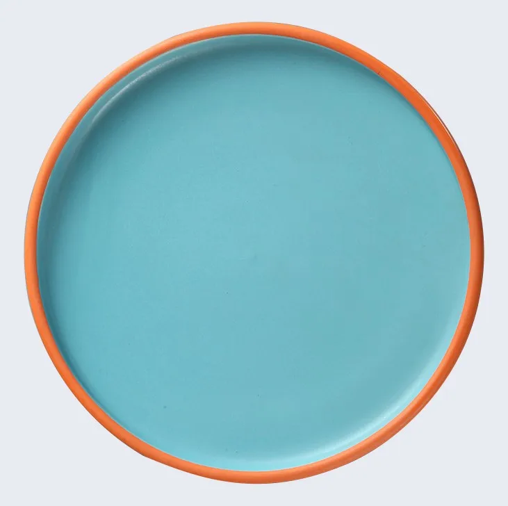 product-Two Eight-Horeca Wholesale China Dishes, Event Party Color Plate, Blue Porcelain Dishes For -4