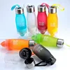 H2O 650ml Water Bottle Plastic Fruit Bottle Drink Outdoor Sports Juice lemon Cup