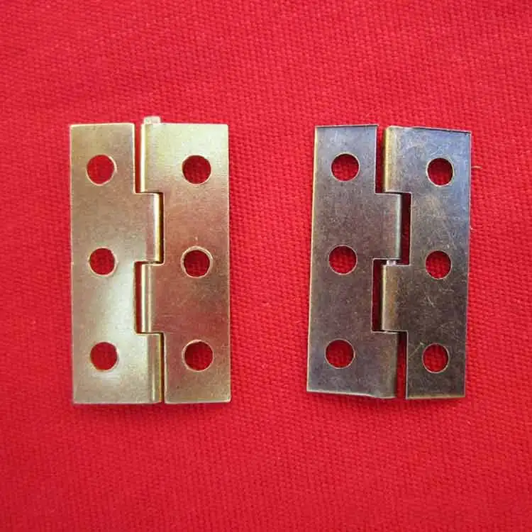 Customized Wooden Box Spring Hinge Small Metal Box Hinge Jewelry Hinge