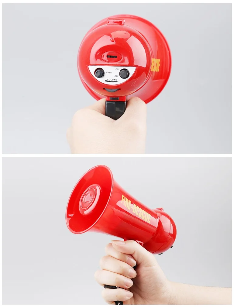 Fire rescue mini plastic toy megaphone for kids.jpg