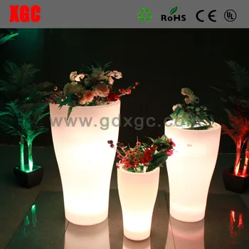 Modern Led Plastic Garden Flower Pot For Wedding Decoration Flower