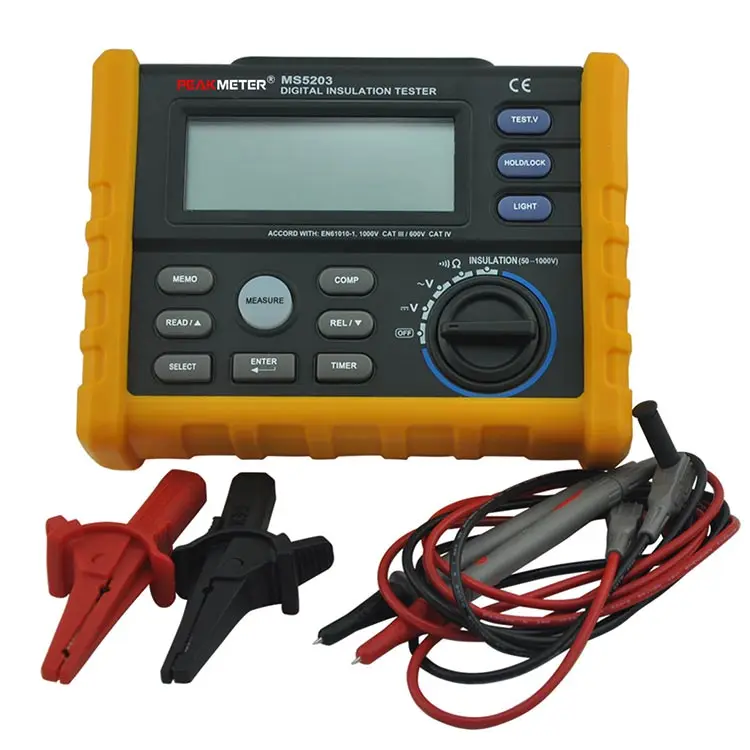 Ms5203 1000v Megger Contact Resistance Meter Digital Resistance Panel