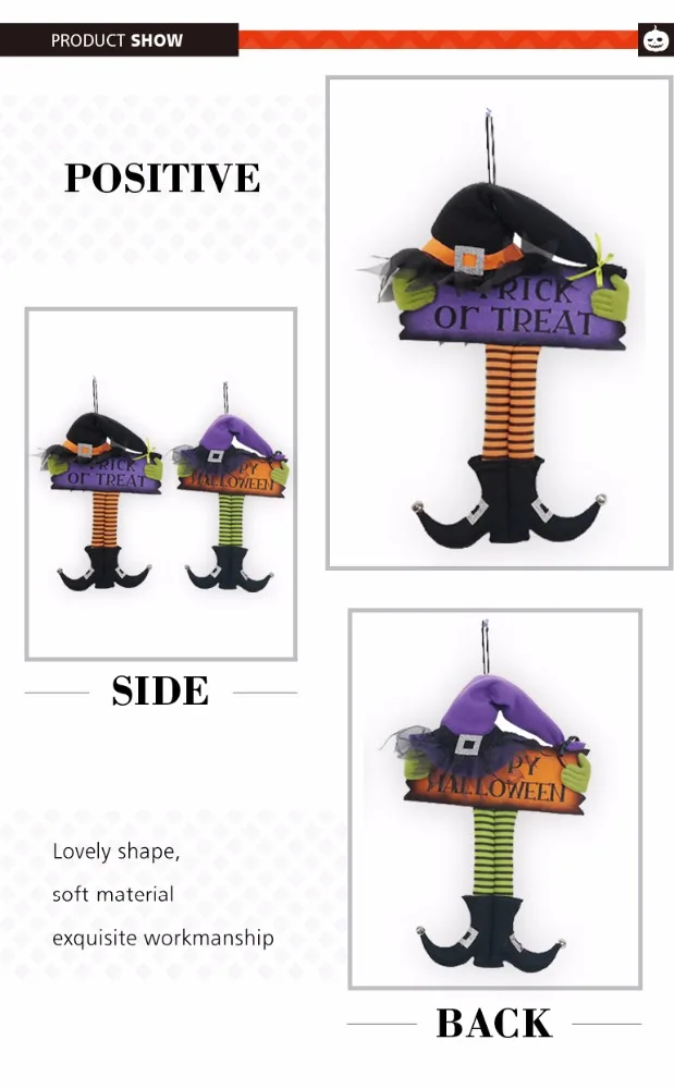 
felt witch sign wall ornament halloween party supplies wholesale china for promotion 